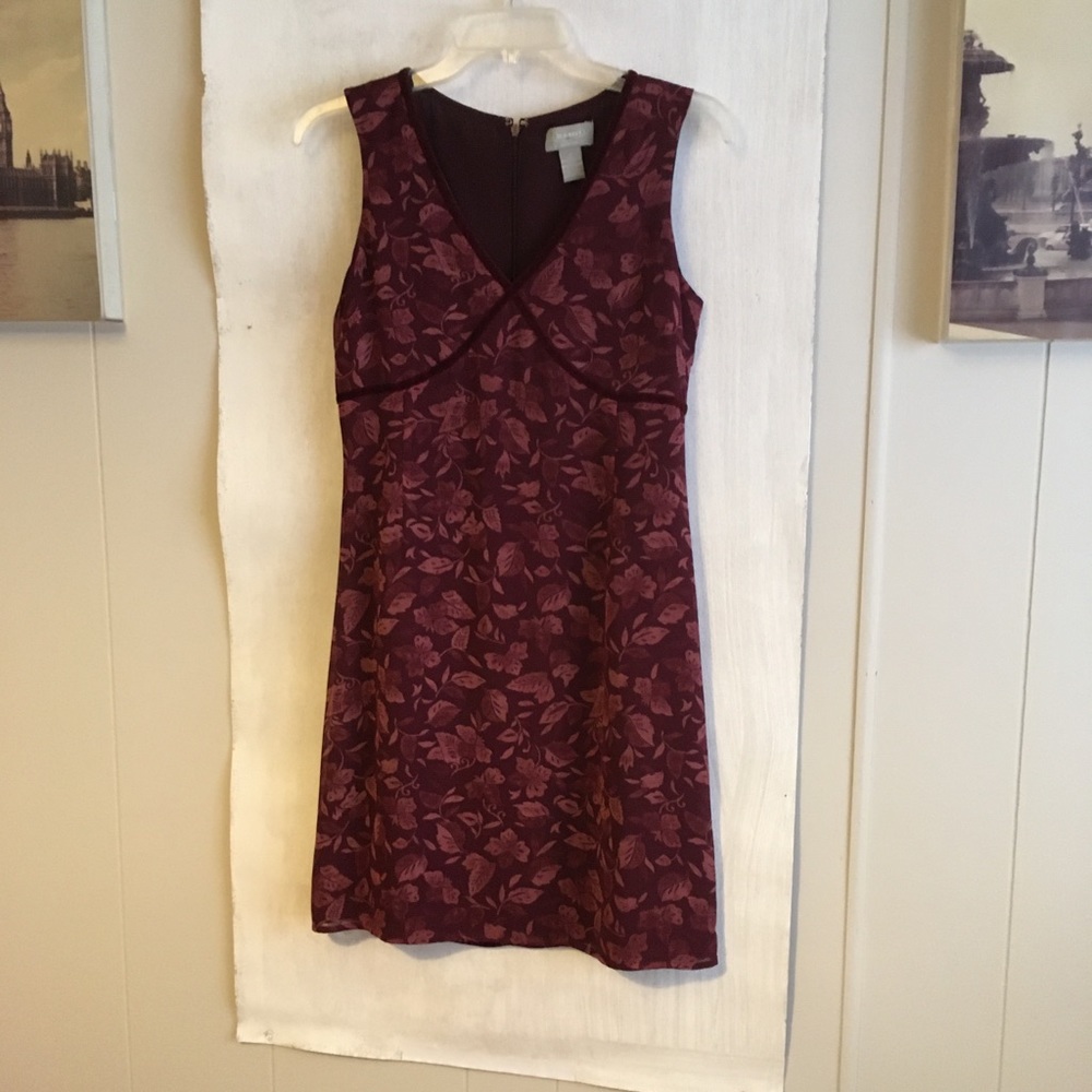 Old Navy Wine Layered Sleeveless V-Neck Dress (2)